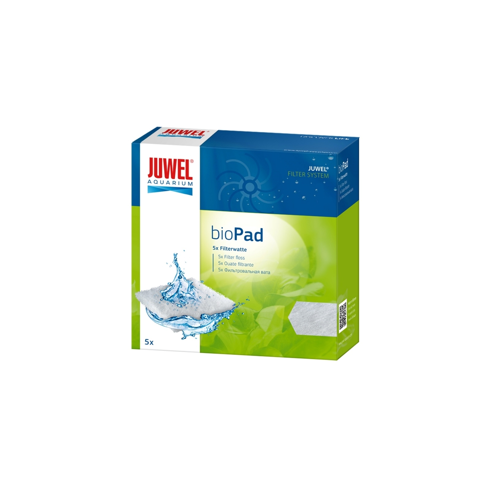 Наполнитель для аквариумного фильтра Juwel bioPad вата M Compact (4022573880496)