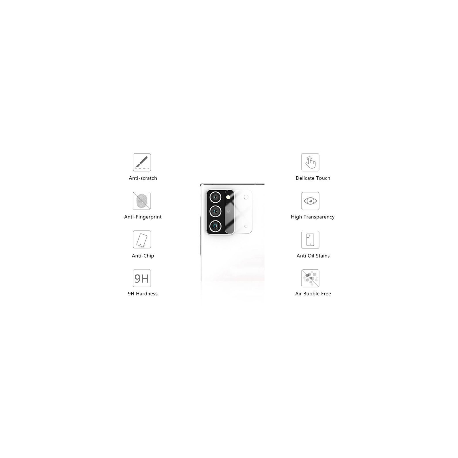 Стекло защитное Drobak camera Samsung Galaxy A72 5G (464678) изображение 3