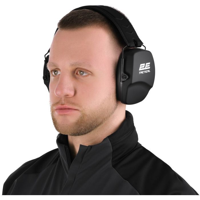 Навушники для стрільби 2E Defence NRR 25 dB пасивні Black (2E-TPE016BK) зображення 3