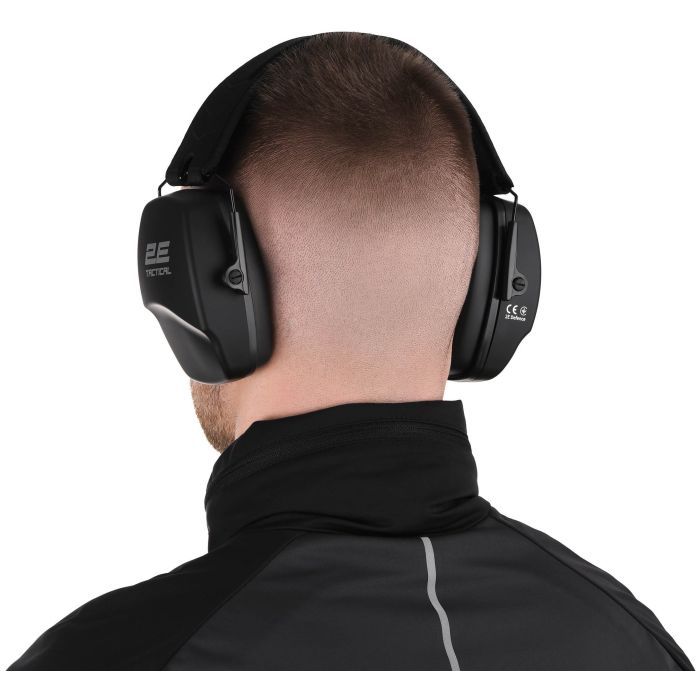 Навушники для стрільби 2E Defence NRR 25 dB пасивні Black (2E-TPE016BK) зображення 4