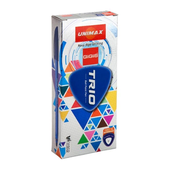Ручка кулькова Unimax Trio, червона (UX-104-06) зображення 3