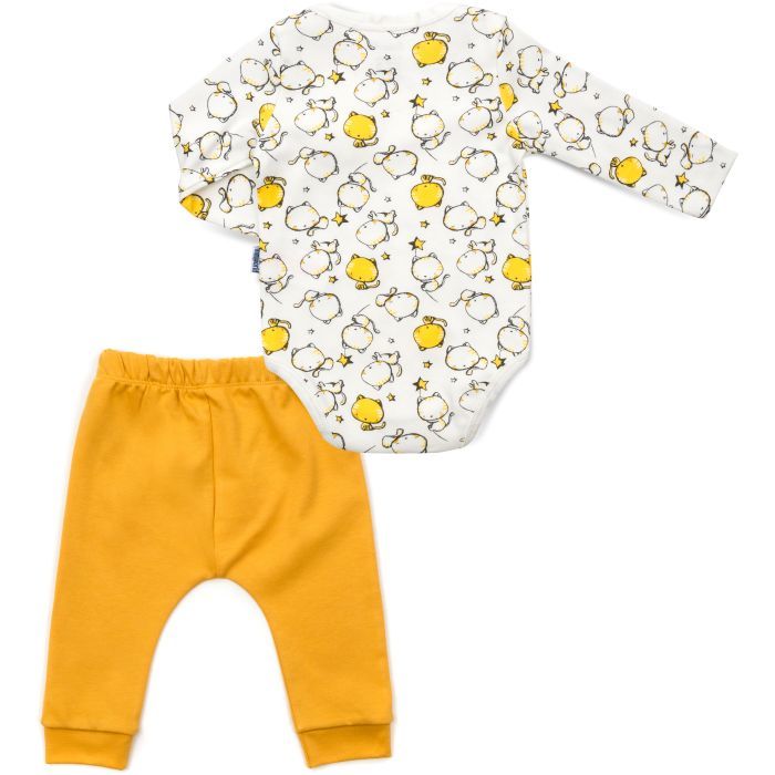 Набор детской одежды Miniworld с котиками (16326-62G-yellow) изображение 4
