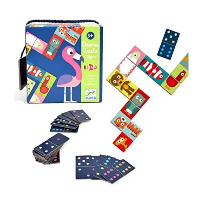Настольная игра Djeco Детское домино. Составь животное (DJ08165) изображение 3