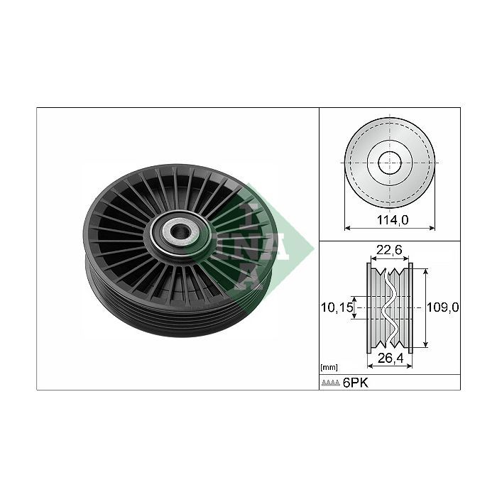 Ролик натяжителя ремня INA 532 0108 10