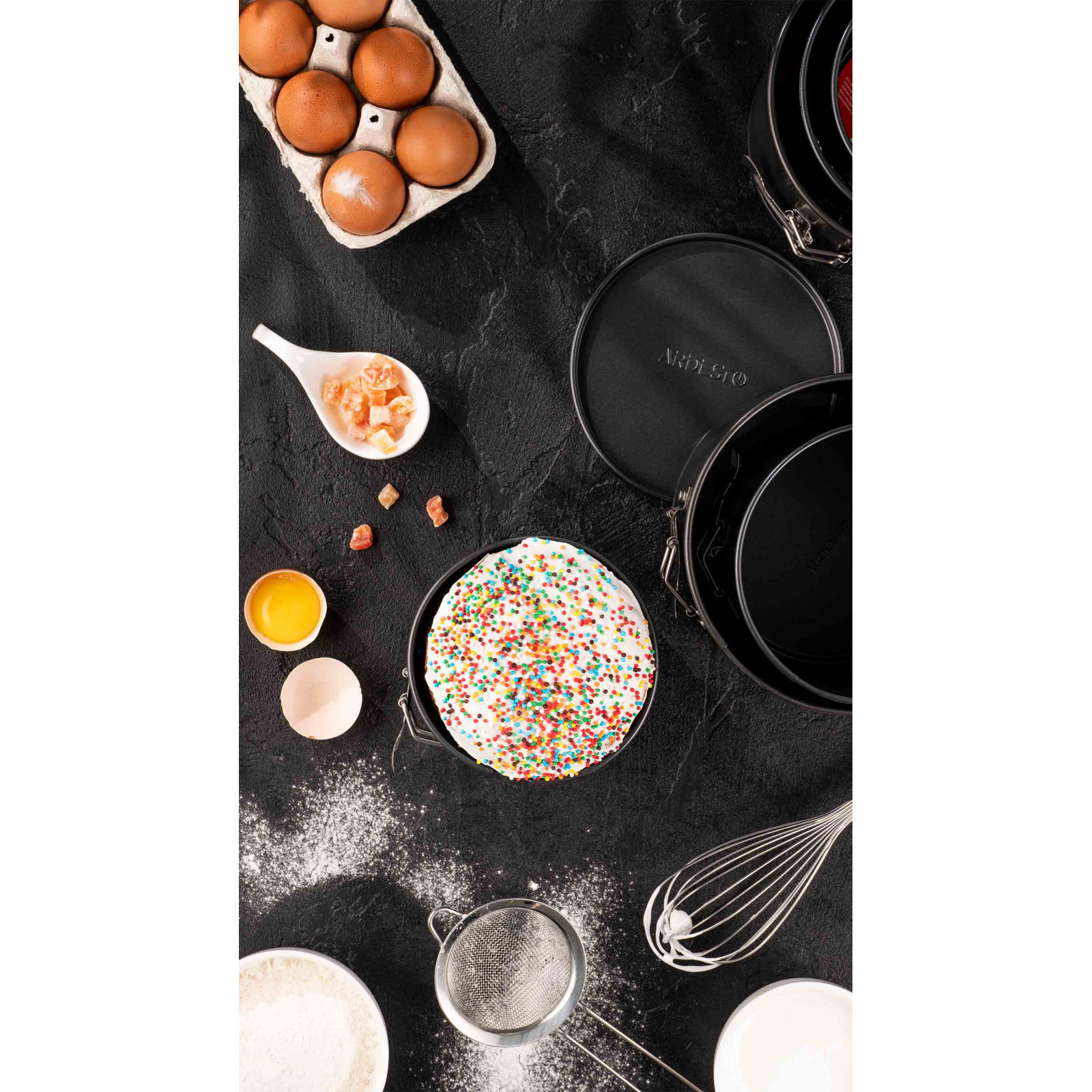 Форма для випікання Ardesto Gemini Easter Cake Round Detachable 16 x 13 см (AR2507G) зображення 2