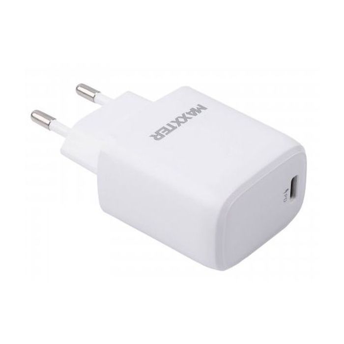 Зарядний пристрій Maxxter USB + cable USB-C to Lighting (PD 20W) (WC-PD-CtL-01)