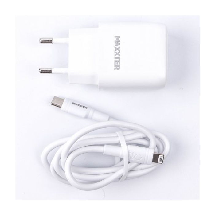 Зарядний пристрій Maxxter USB + cable USB-C to Lighting (PD 20W) (WC-PD-CtL-01) зображення 3
