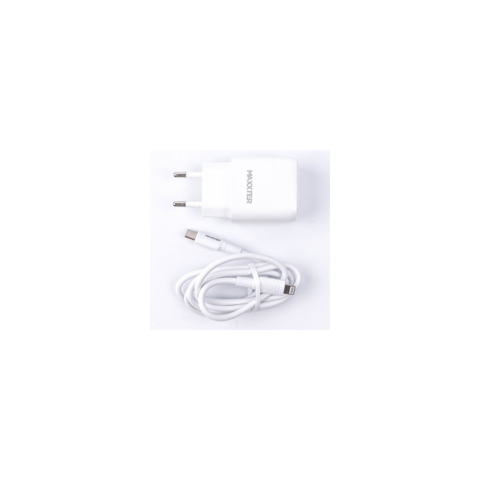 Зарядний пристрій Maxxter USB + cable USB-C to Lighting (PD 20W) (WC-PD-CtL-01) зображення 3