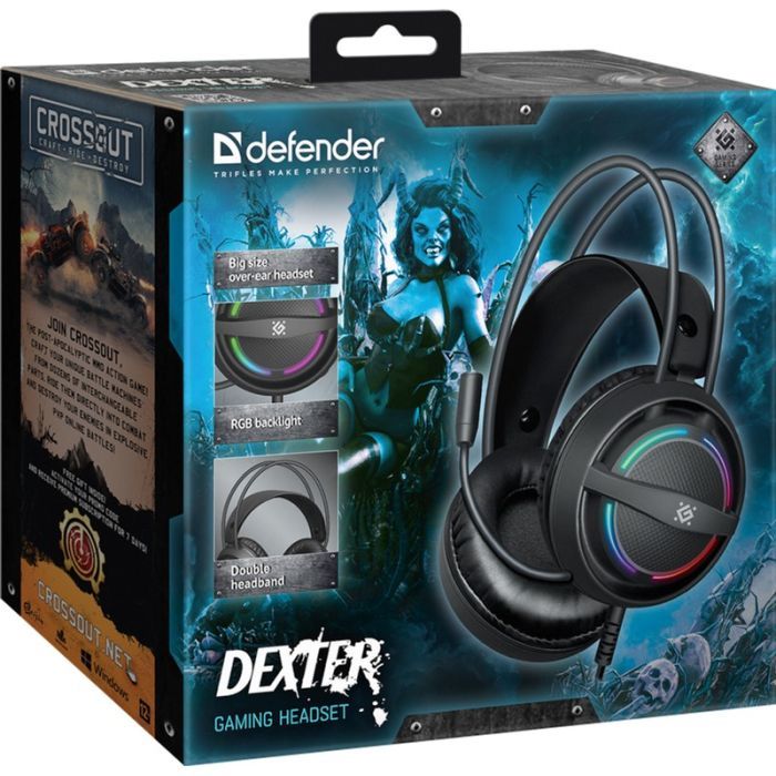 Наушники Defender Dexter RGB Black (64595) изображение 8