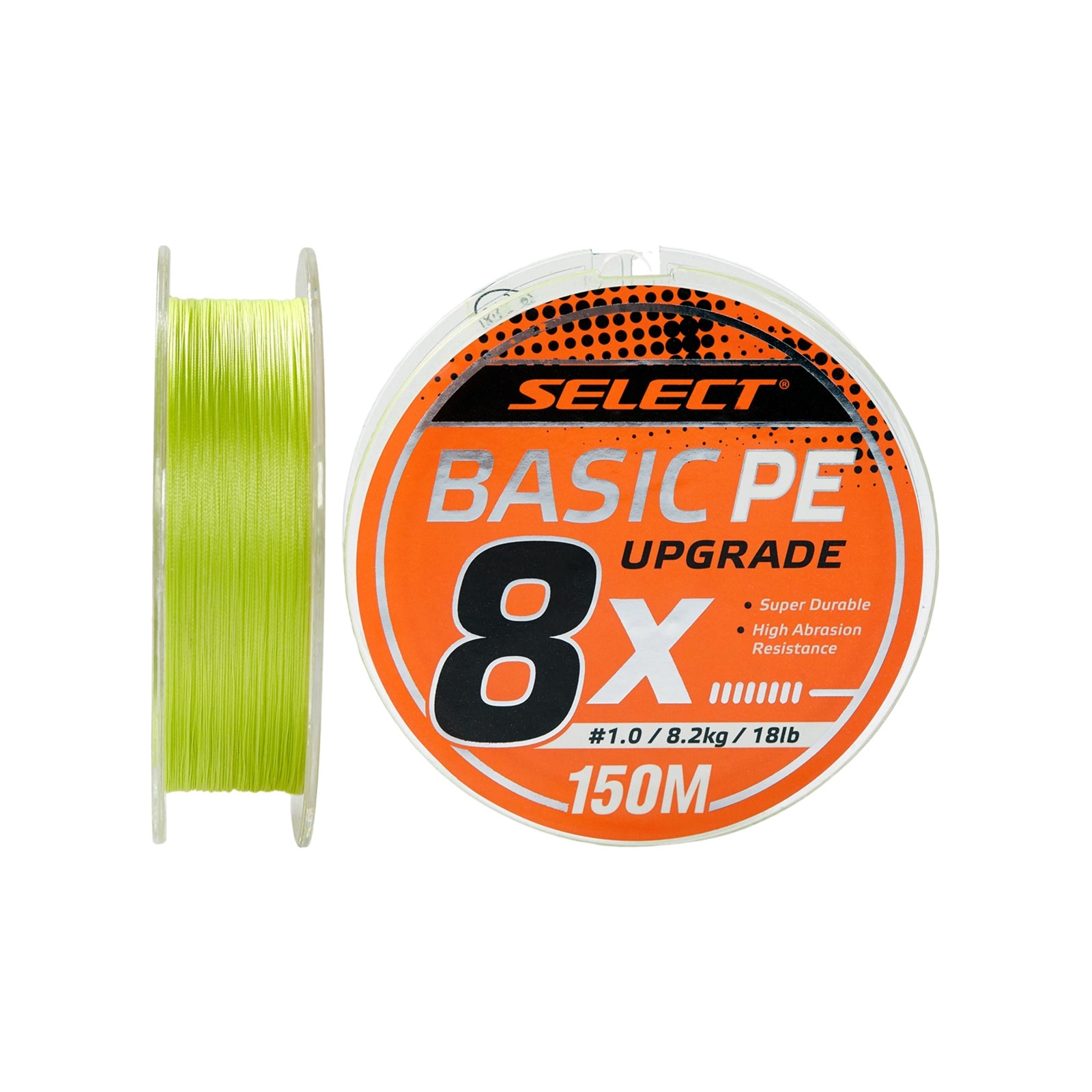 Шнур Select Basic PE 8x 150m Light Green 1.2/0.16mm 20lb/9.3kg (1870.31.40)