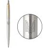 Ручка шариковая Parker JOTTER 17 UKRAINE SS GT BP Трезубец прозрачный (16032_T010b)