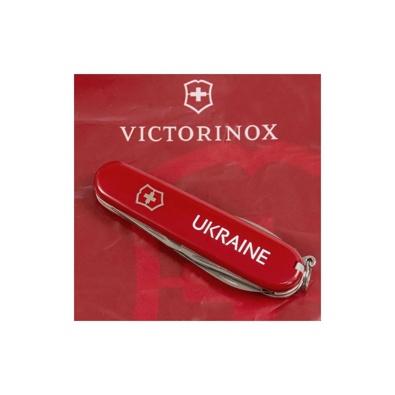 Нож Victorinox Spartan Ukraine Red "Козак з Шаблями" (1.3603_T1110u) изображение 3
