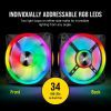 Кулер для корпуса Corsair QL Series, QL140 RGB, 140mm RGB LED Fan (CO-9050100-WW) изображение 8