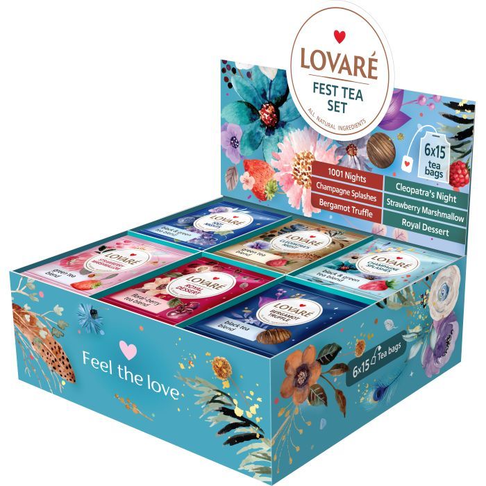 Чай Lovare Fest Tea Set 90 пакетиков ассорти (lv.79907) изображение 2