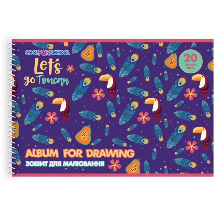Альбом для рисования Cool For School на пружине, 20 листов (CF60903-10)