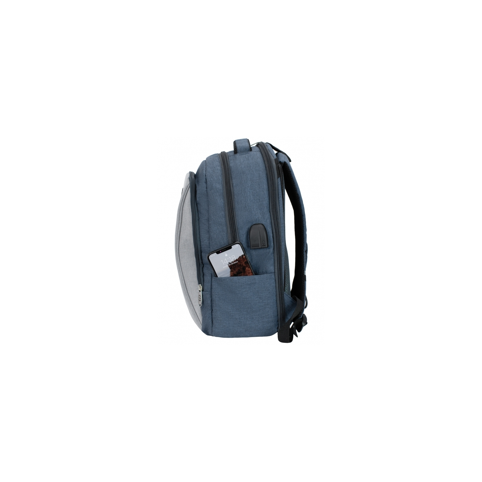 Рюкзак школьный Cool For School 44x32x20 см 28 л Голубо-серый (CF86588-03) изображение 6