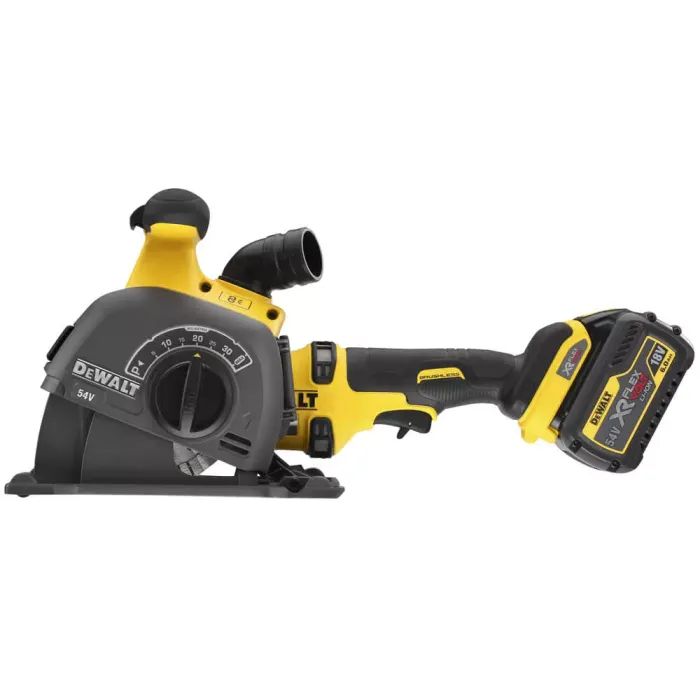 Штроборіз DeWALT 54V XR FLEXVOLT Li-lon, диск 125х22.23 мм, 2x6Ah, TSTAK (DCG200T2) зображення 3