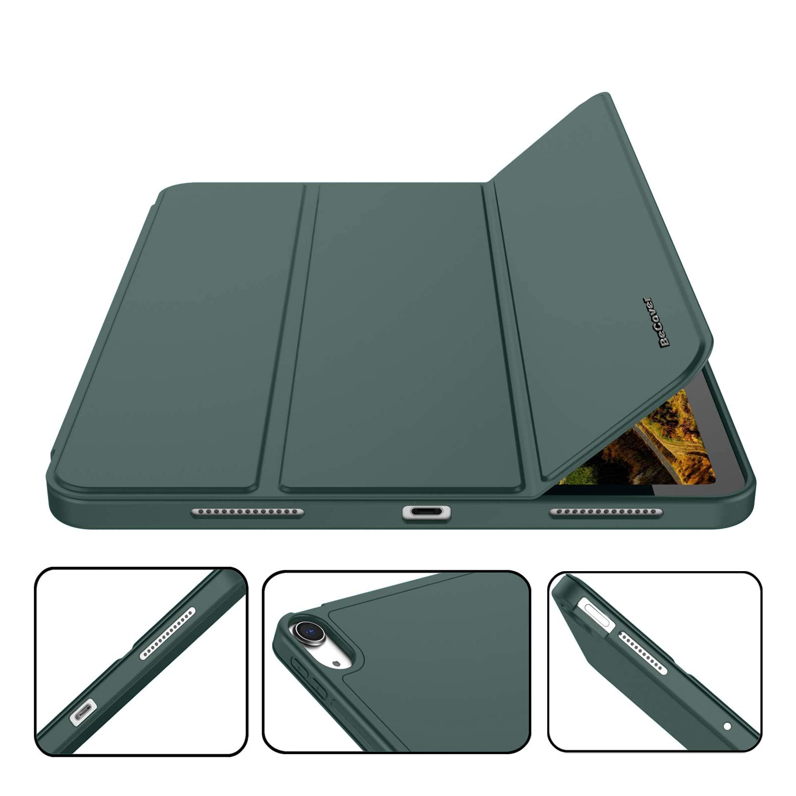 Чехол для планшета BeCover Direct Charge Pen mount Apple Pencil Apple iPad Air 5 (2022) 10.9" Green (708777) изображение 5