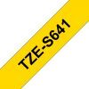 Стрічка для принтера етикеток UKRMARK B-S-T641P-BK/YE, сумісна з TZES641, 18мм х 8м. black on yellow (900608) зображення 2