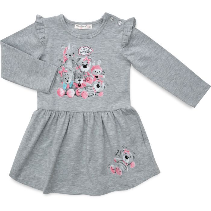 Плаття дитяче POP FASHION з іграшками (6747-98G-gray)