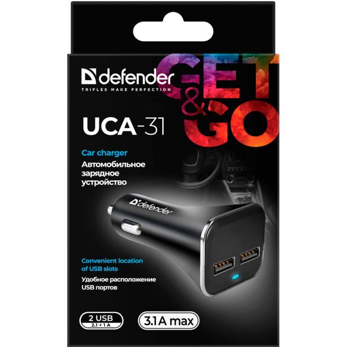 Зарядное устройство Defender 2xUSB 15W (2xUSB-A) UCA-31 5V/3.1A (83597) изображение 3