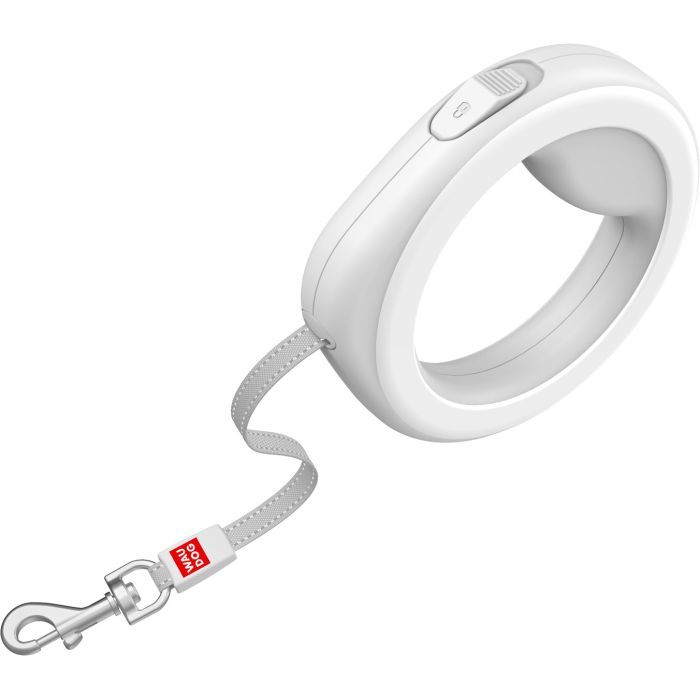 Повідець для собак WAUDOG R-leash світловідбиваюча стрічка XS-M до 40 кг 2.9 м білий (812715) зображення 3