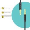 Кабель мультимедийный AUX 1.0m CB-AB11 black Piko (1283126489150) изображение 2