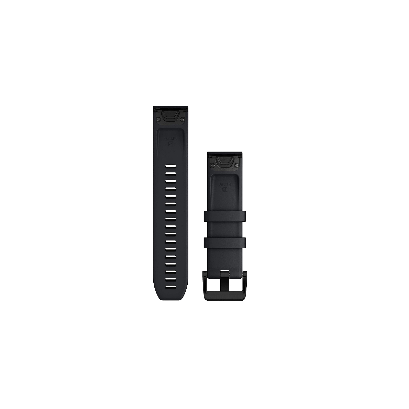Ремінець до смарт-годинника Garmin QuickFit 22 Watch Bands, Black with Black Stainless Steel Hardware (010-12901-00) зображення 2