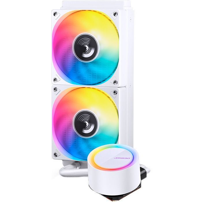 Система жидкостного охлаждения JONSBO TG-240 White изображение 4