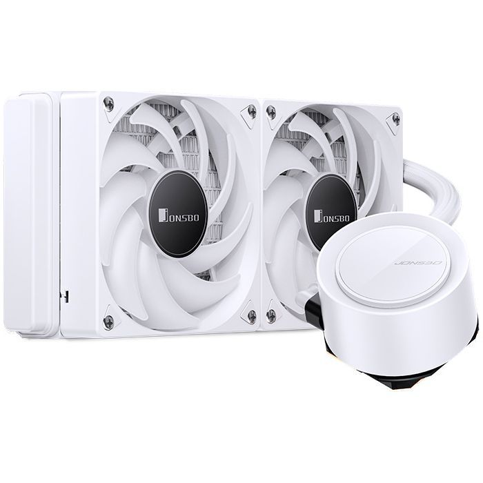 Система жидкостного охлаждения JONSBO TG-240 White изображение 8