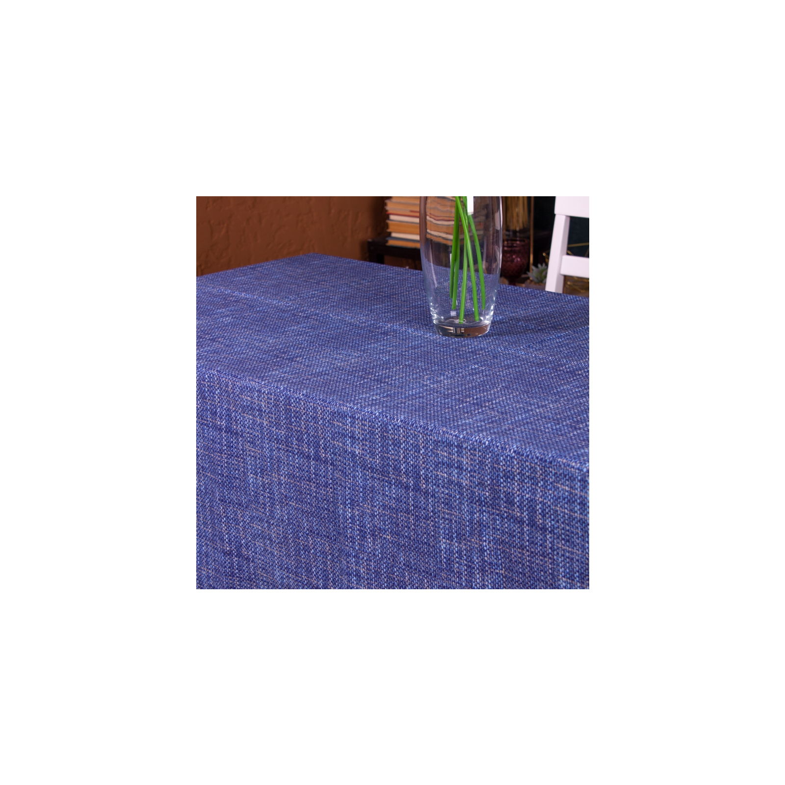Скатерть MirSon Рогожа №209 Blue Binding 130x300 см (2200006738138) изображение 3