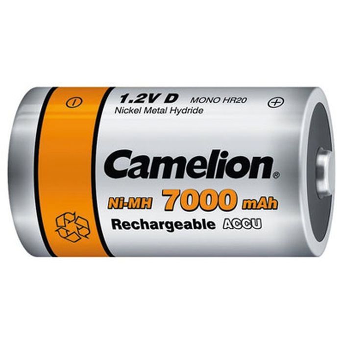 Аккумулятор Camelion D 7000mAh Ni-MH * 2 HR20 (NH-D7000BP2) изображение 2