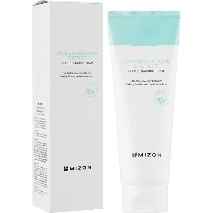 Пінка для вмивання Mizon Hyaluronic Acid Sherbet Deep Cleansing Foam 150 мл (8809541199868) зображення 2