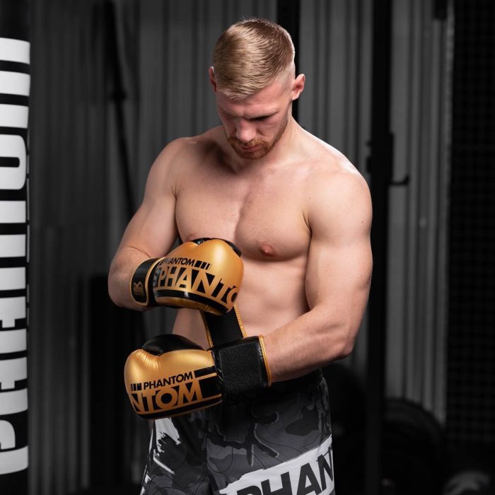 Боксерские перчатки Phantom APEX Elastic Gold 16oz (PHBG2215-16) изображение 8
