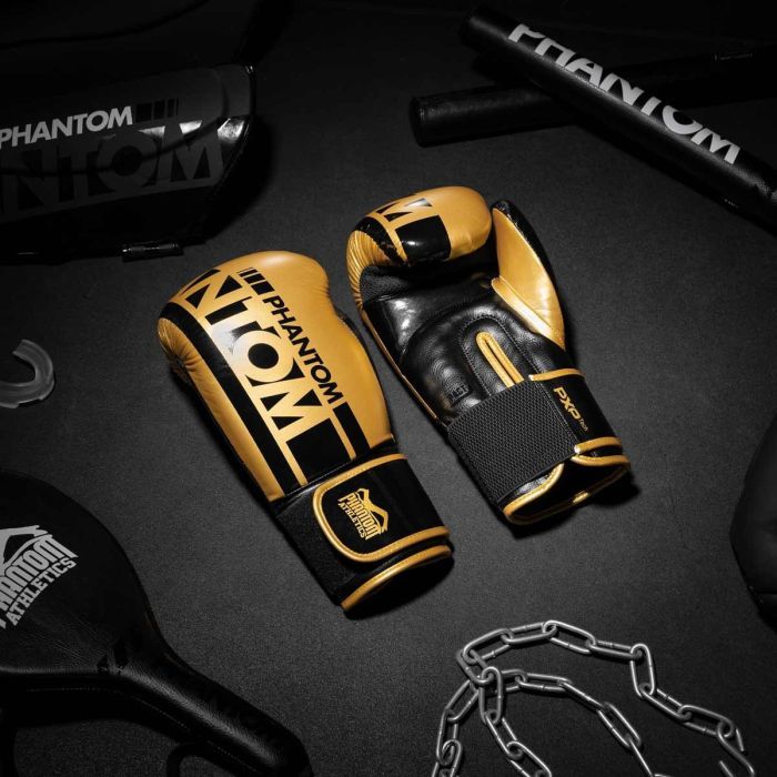 Боксерские перчатки Phantom APEX Elastic Gold 16oz (PHBG2215-16) изображение 9