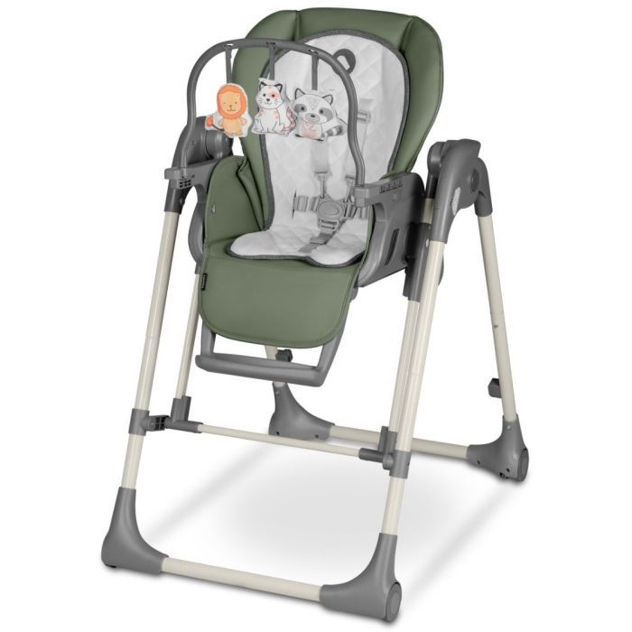 Стульчик для кормления Lionelo 2 в 1 Laurice Green Olive с функцией качели (LO-LAURICE GREEN OLIVE) изображение 2