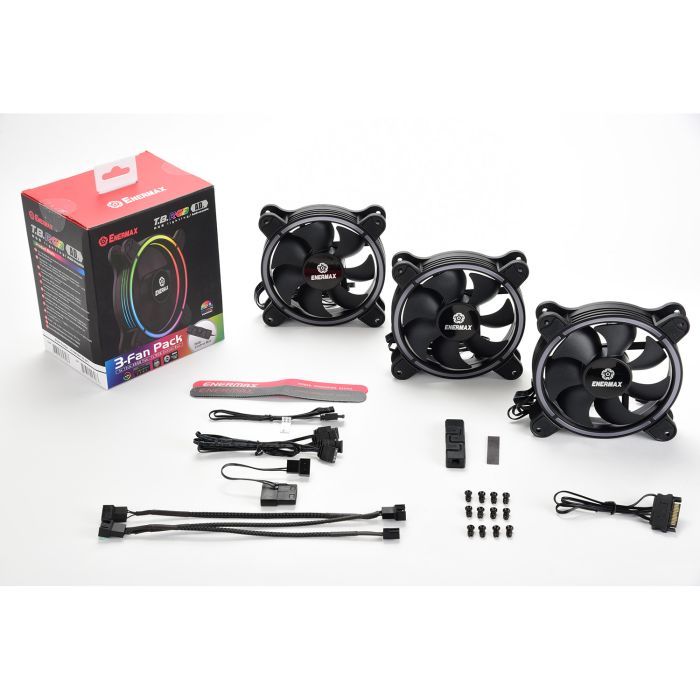 Кулер для корпуса Enermax T.B.RGB A.D.3 PACK (UCTBRGBA12P-BP3) изображение 3
