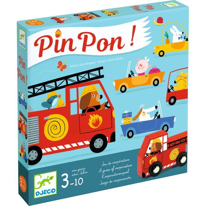 Настольная игра Djeco Пожарные (Pin Pon!) (DJ08571)