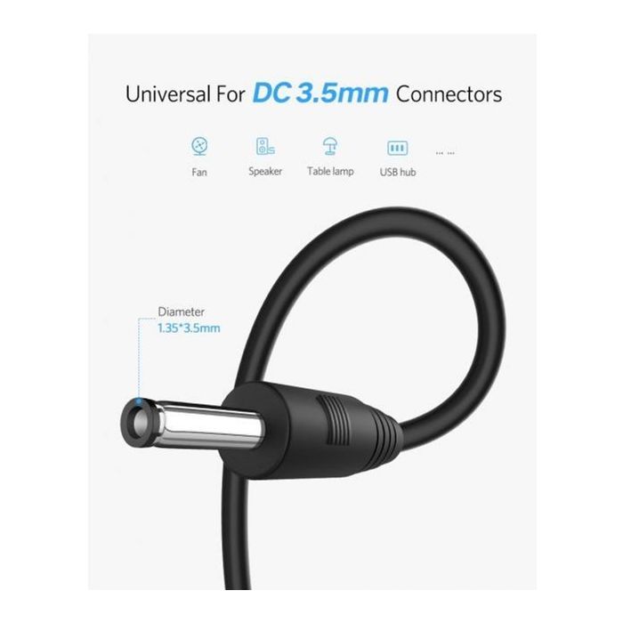 Кабель питания USB 2.0 AM to DC 3.5 х 1.35 mm 1.0m USB 5V to DC 5V Dynamode (DM-USB-DC-3.5x1.35mm) изображение 7