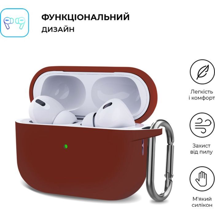 Чехол для наушников Armorstandart Hang Case для Apple AirPods Pro 2 Red (ARM68597) изображение 2