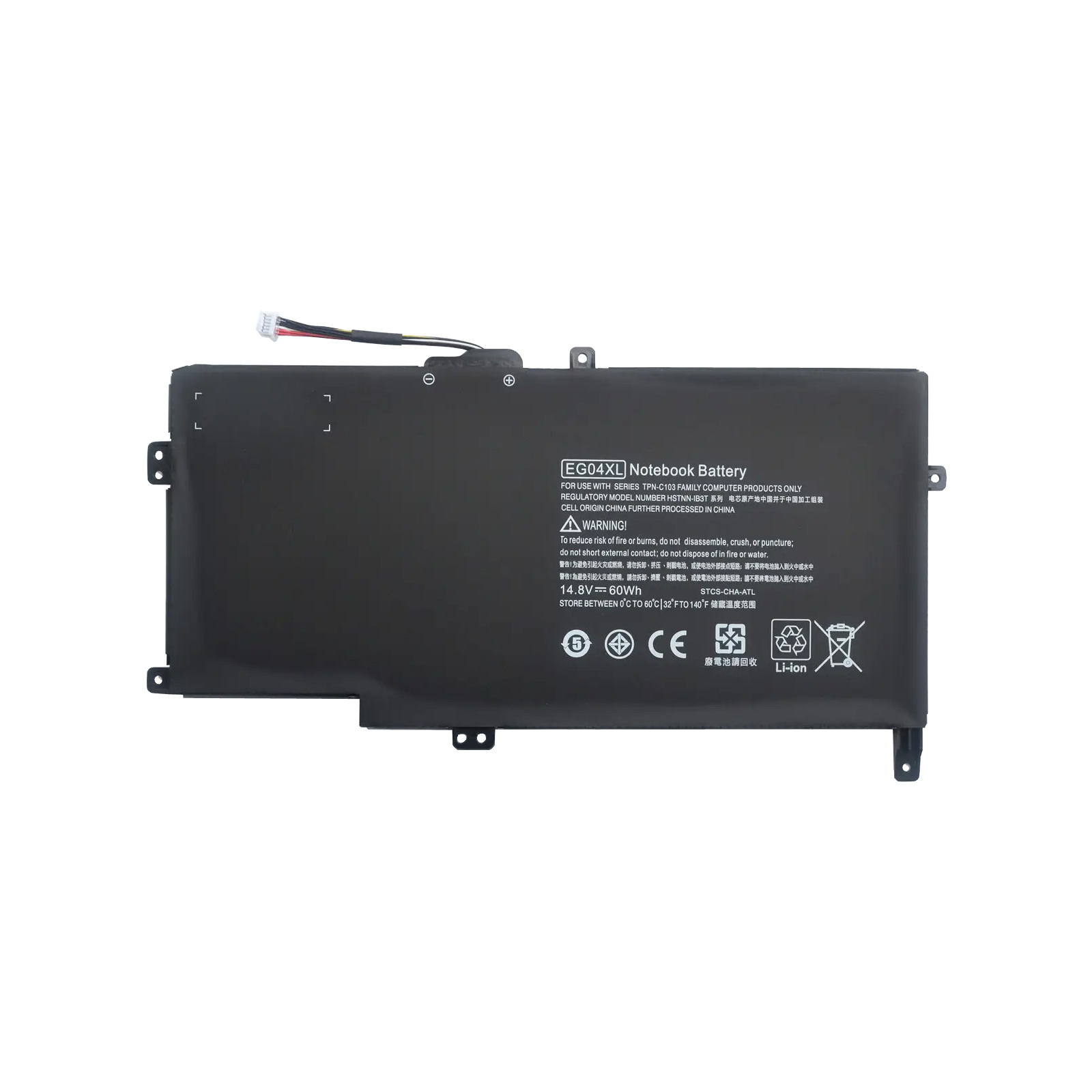 Акумулятор до ноутбука HP Envy 6-1000 EG04XL, 3900mAh (60Wh), 4cell, 14.8V, Li-ion AlSoft (A47780)