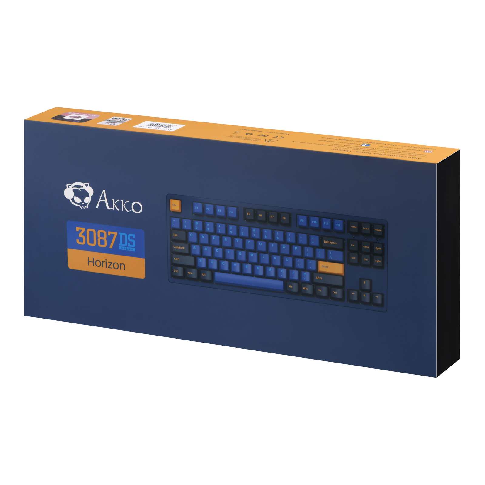Клавіатура Akko 3087 DS Horizon 87Key Cherry MX Brown USB UA No LED Blue (6925758616355) зображення 13