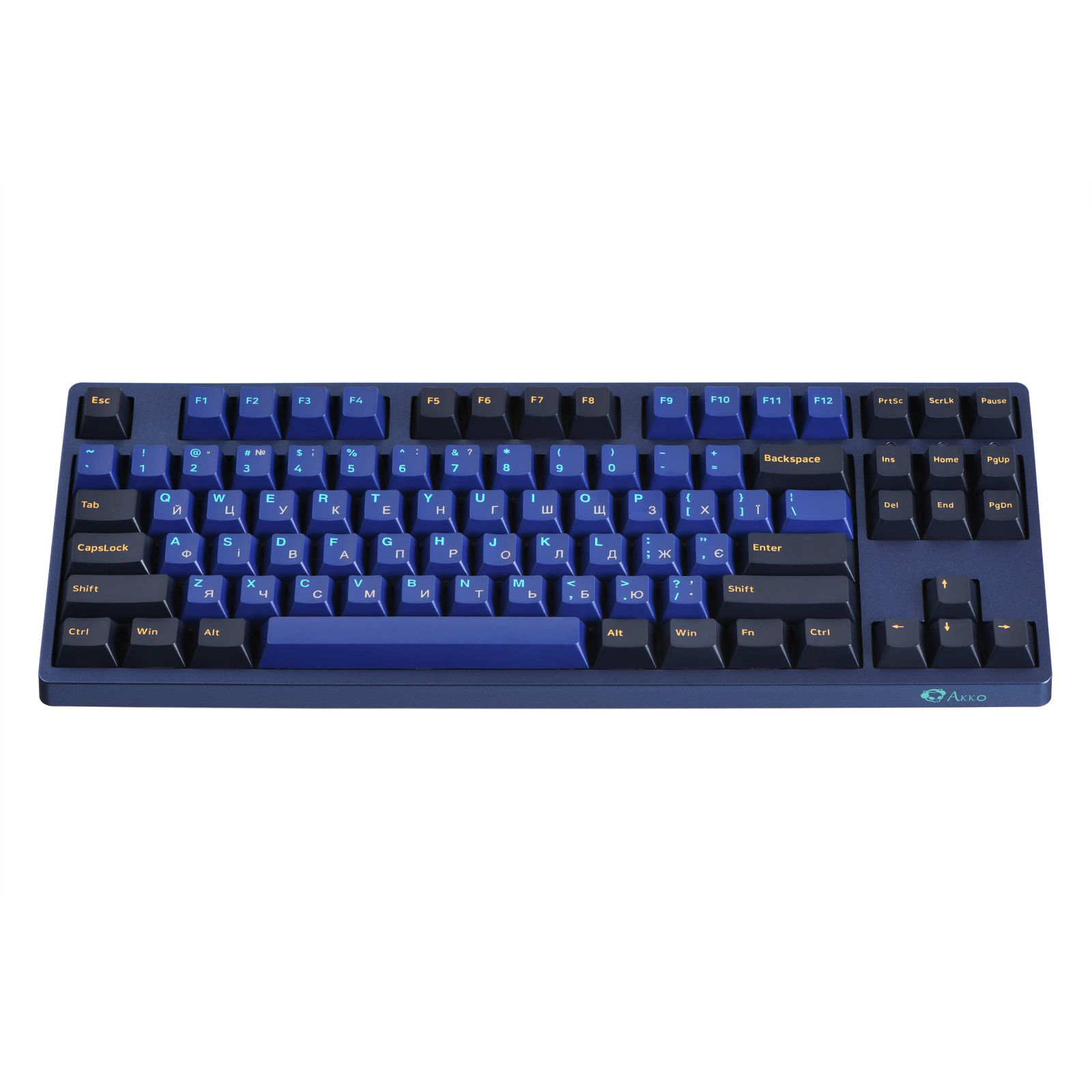 Клавіатура Akko 3087 DS Horizon 87Key Cherry MX Red USB UA No LED Blue (6925758616362) зображення 9