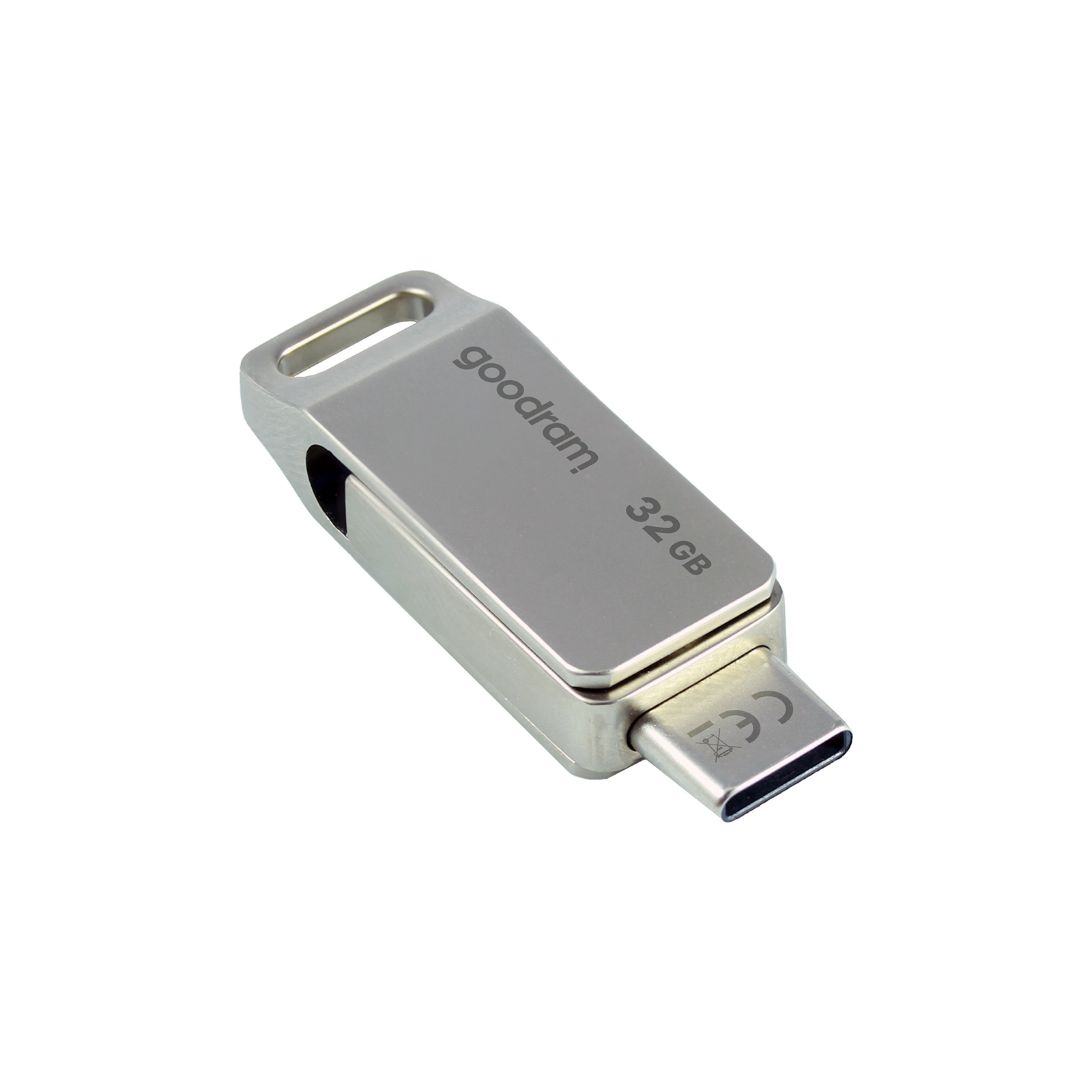 USB флеш накопичувач Goodram 32GB ODA3 Silver USB 3.0 / Type-C (ODA3-0320S0R11)
