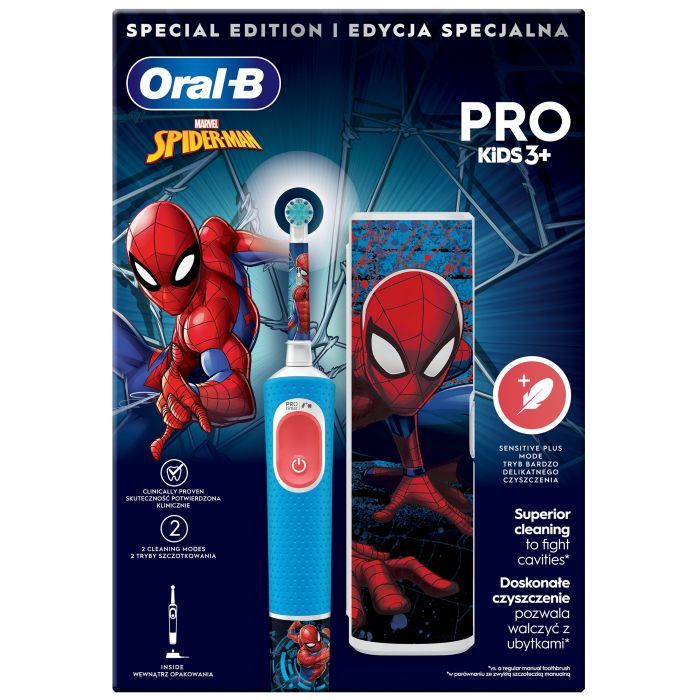Електрична зубна щітка Oral-B D103.413.2KX Spiderman (8006540773567) зображення 2