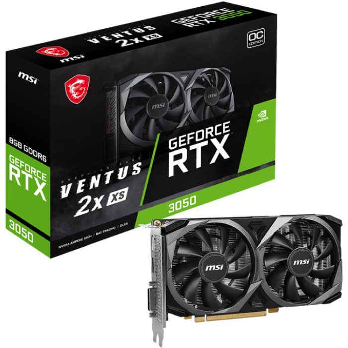 Відеокарта MSI GeForce RTX3050 8Gb VENTUS 2X XS OC (RTX 3050 VENTUS 2X XS 8G OC) зображення 5