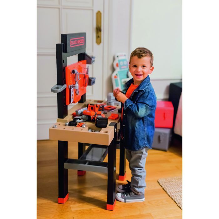 Ігровий набір Smoby Black+Decker Блек+Деккер Майстерня 92 аксесуари (360727) зображення 5