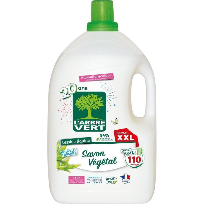 Гель для стирки L'Arbre Vert Растительное мыло 4.95 л (3450601046377)