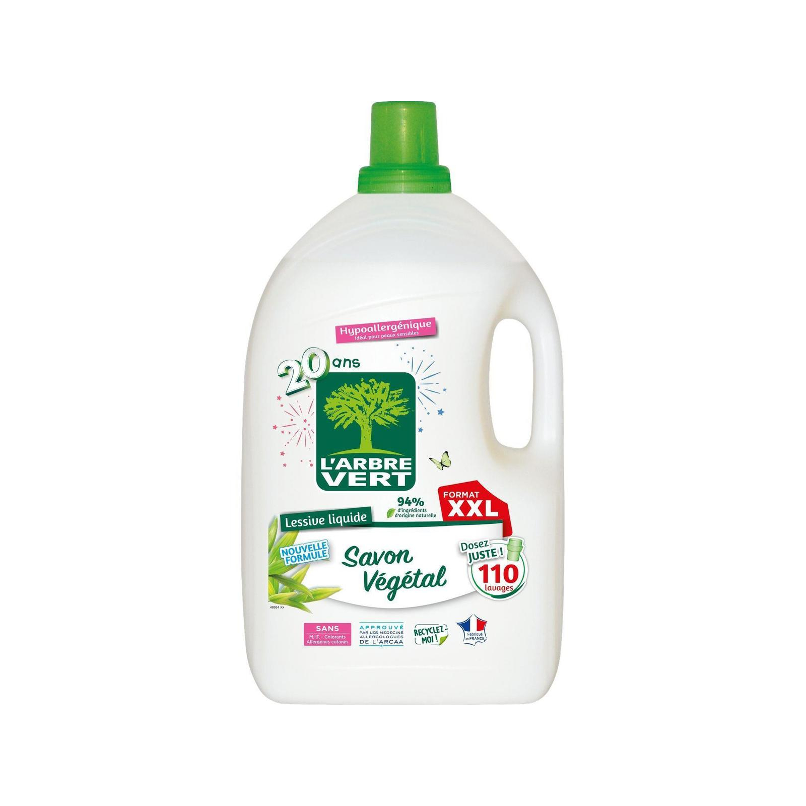 Гель для стирки L'Arbre Vert Растительное мыло 4.95 л (3450601046377)