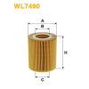 Фільтр масляний Wixfiltron WL7490